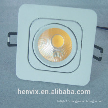 gimbal rectangular warm white led downlight ce